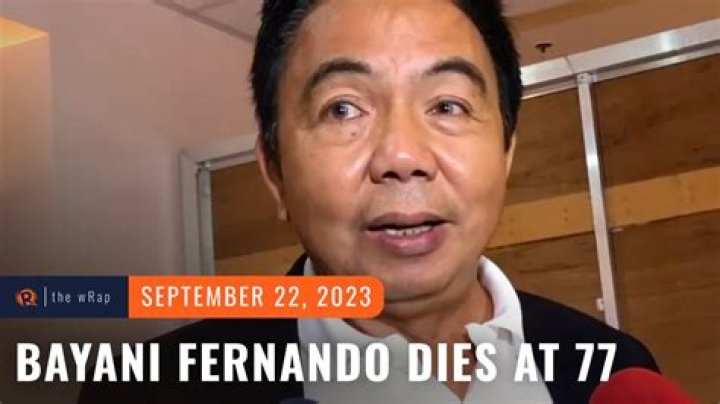 Bayani Fernando Cause Of Death | Accident And Illness