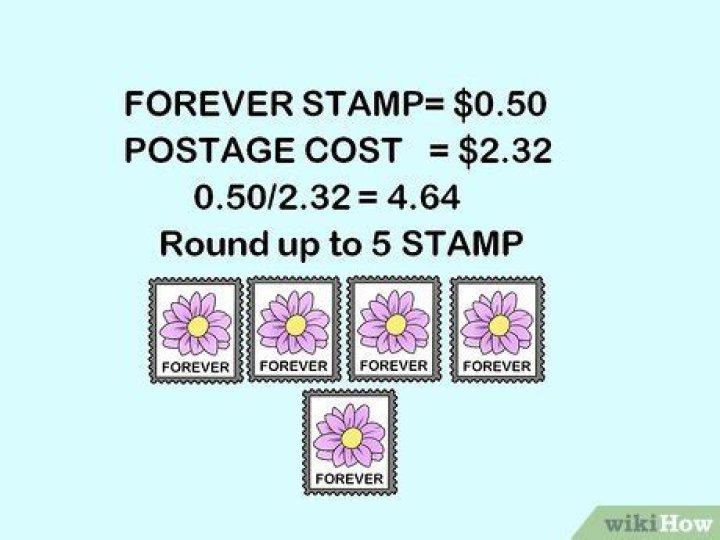 How many stamps go on a letter